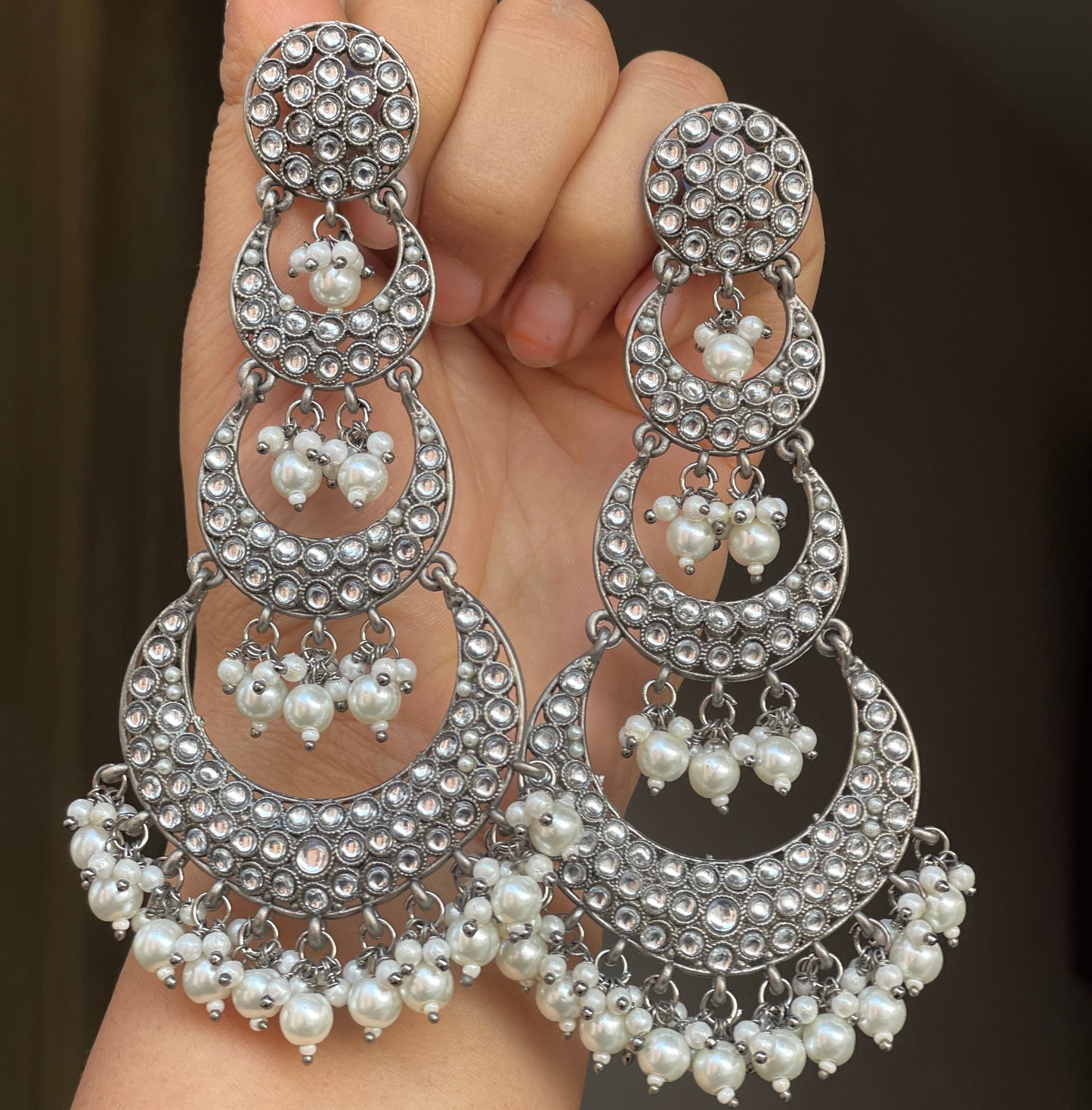 Tiara Long Earrings