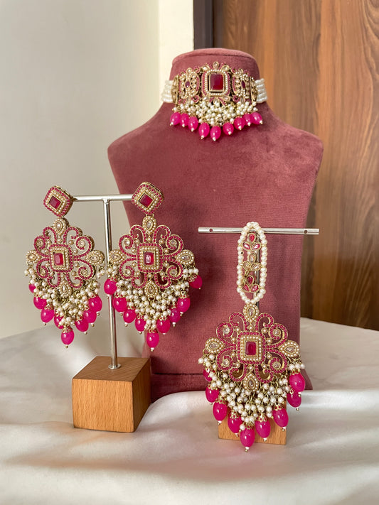 Rathi Jadau Choker Set