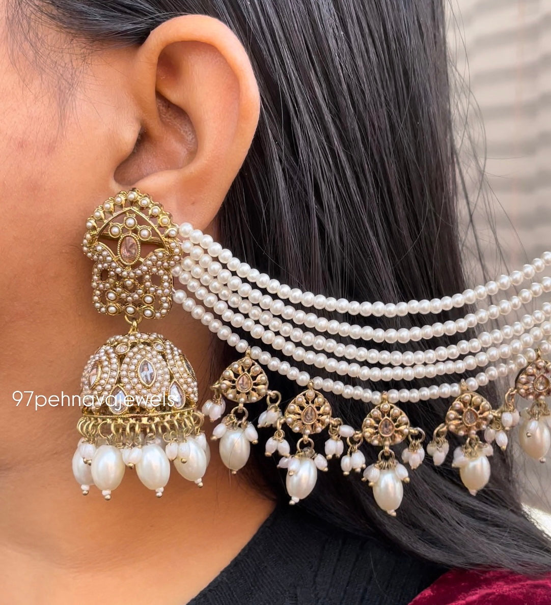 Nitya Padmavati Earrings Tikka