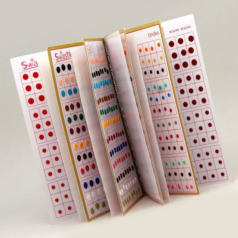 Plane Velvet Multicolored Bindi Book